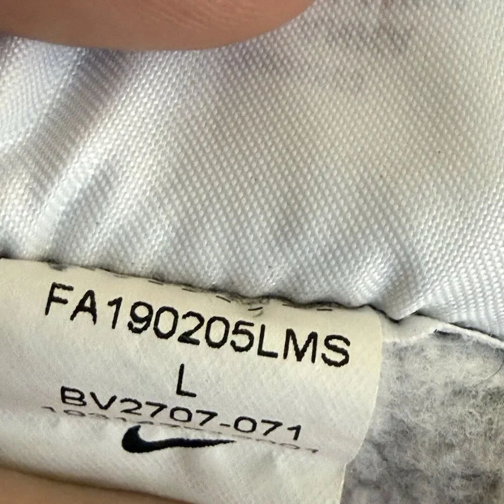 Nike Sweatpants Men L Gray Sportswear Club Fleece Pants Open Hem BV2707 Swoosh